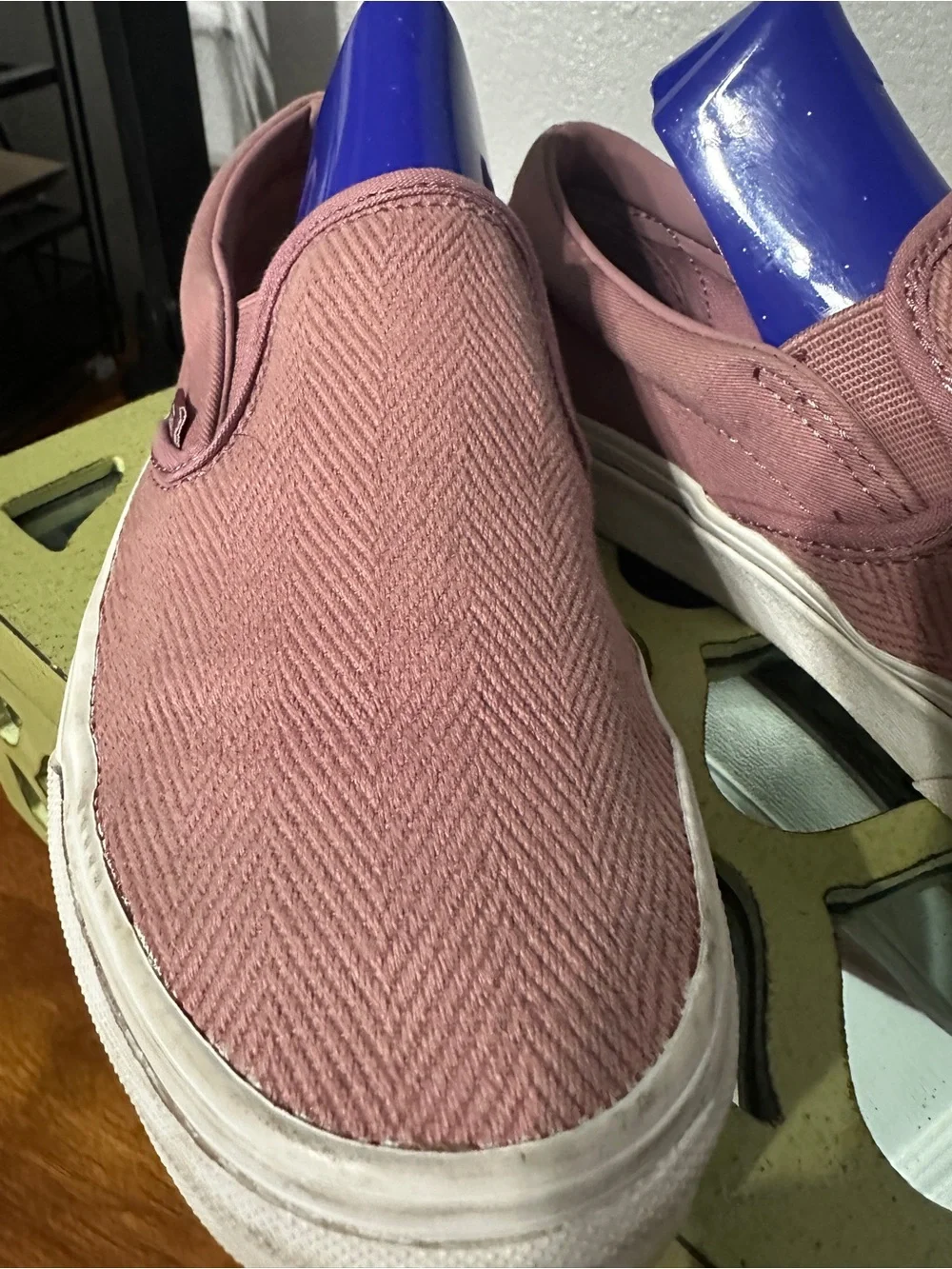 Vans Slip-On Sneakers in Mauve Pink/Dusty Rose